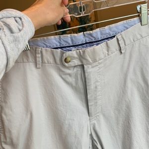 Peter Millar cotton gray pants straight leg size 33
